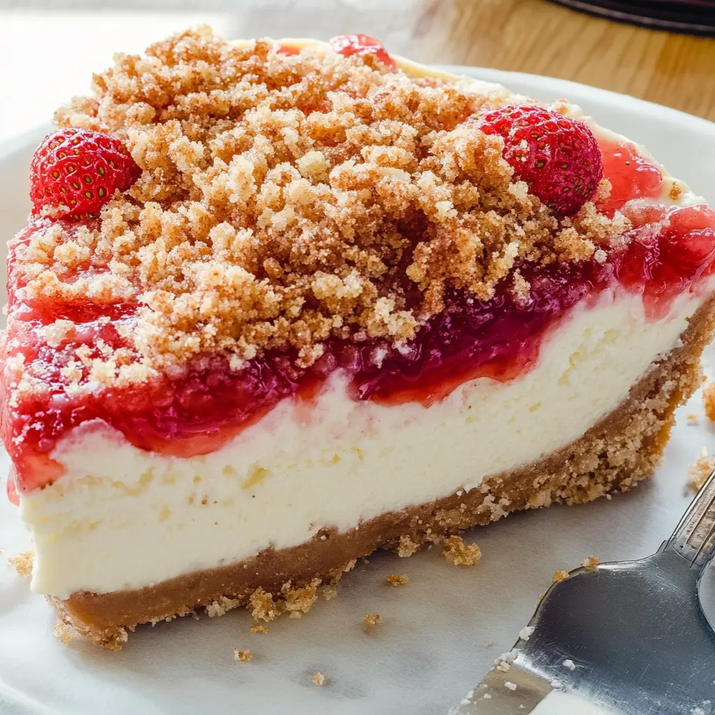 Strawberry Crunch Cheesecake