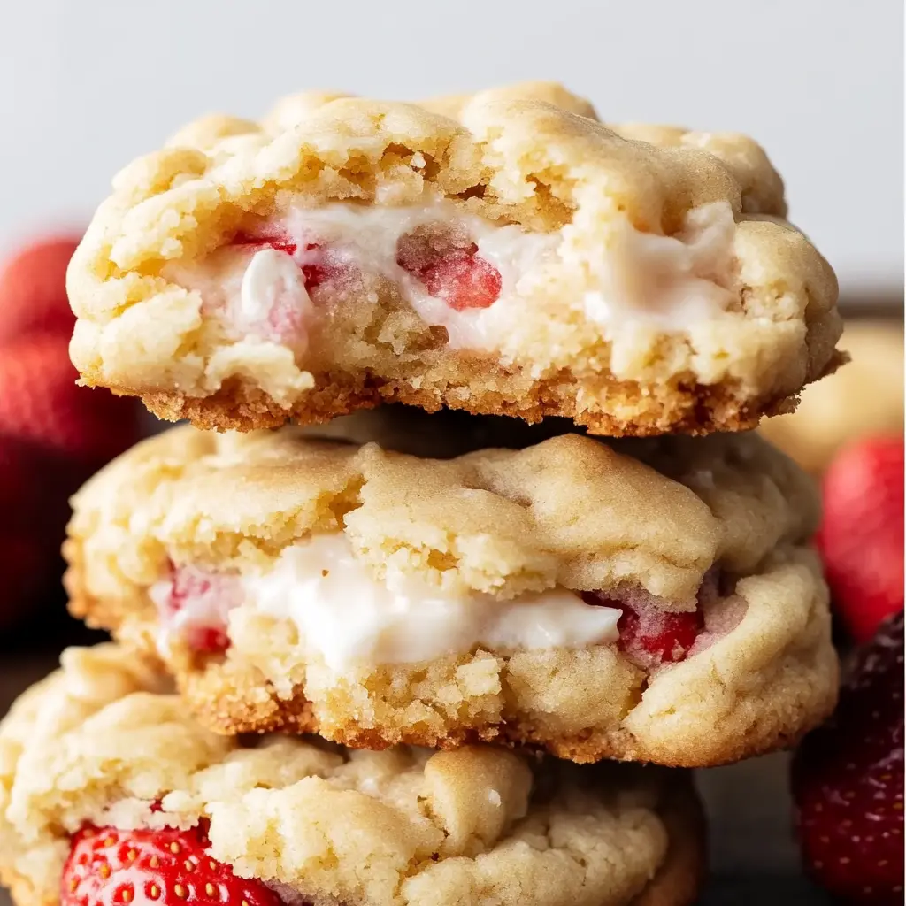 Strawberry Cheesecake Cookies