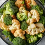 Air Fryer Broccoli and Cauliflower