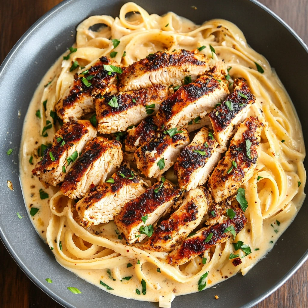 Blackened Chicken Alfredo