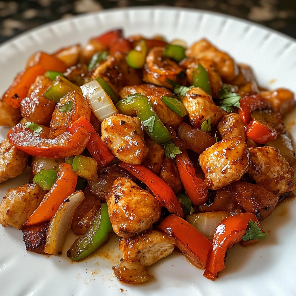 Chicken Peppers Onions