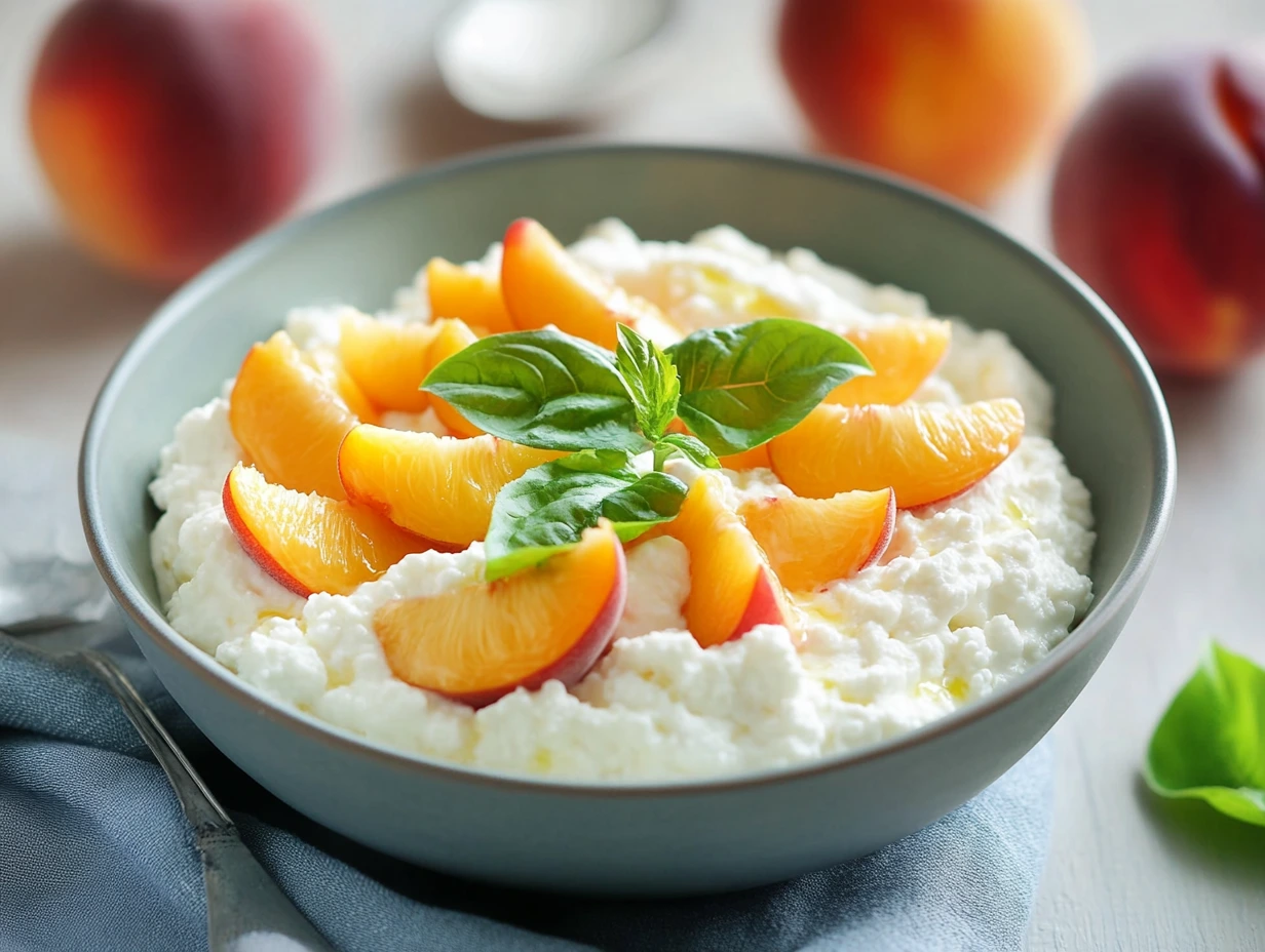 Cottage Cheese and Peaches