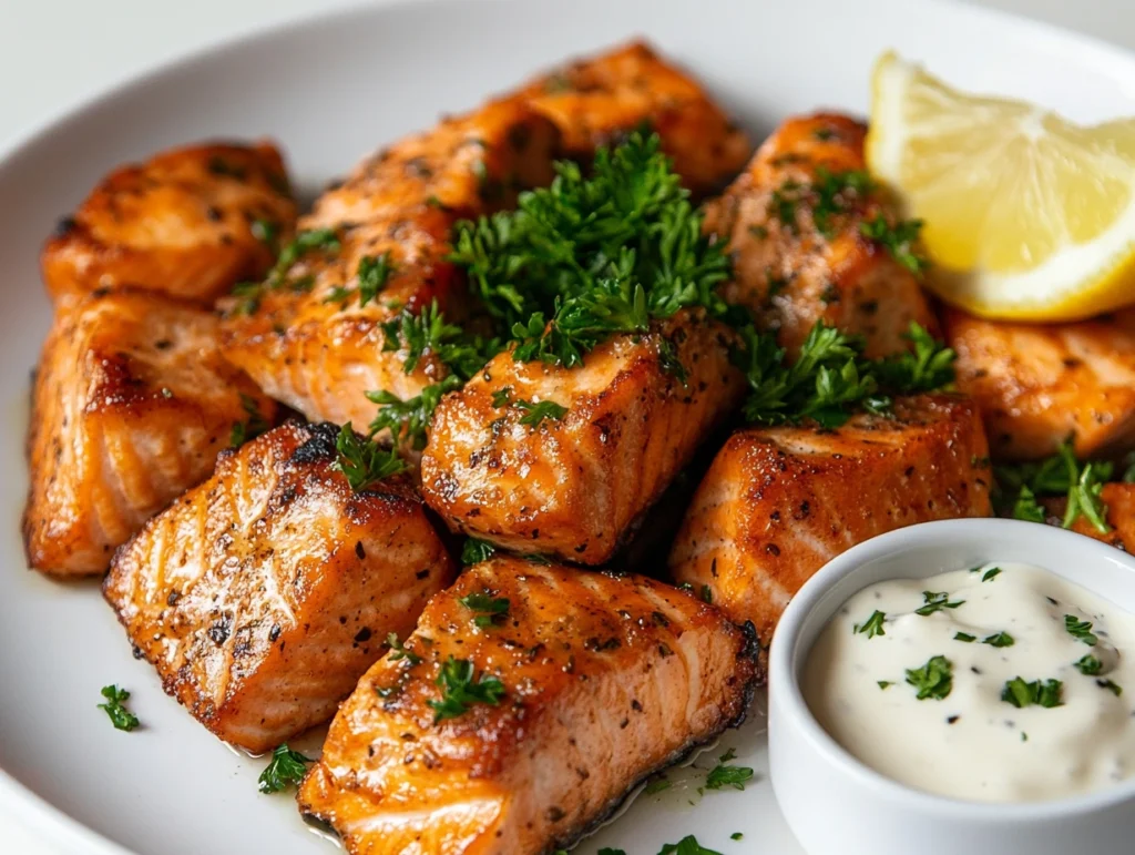 Fried Salmon Bites