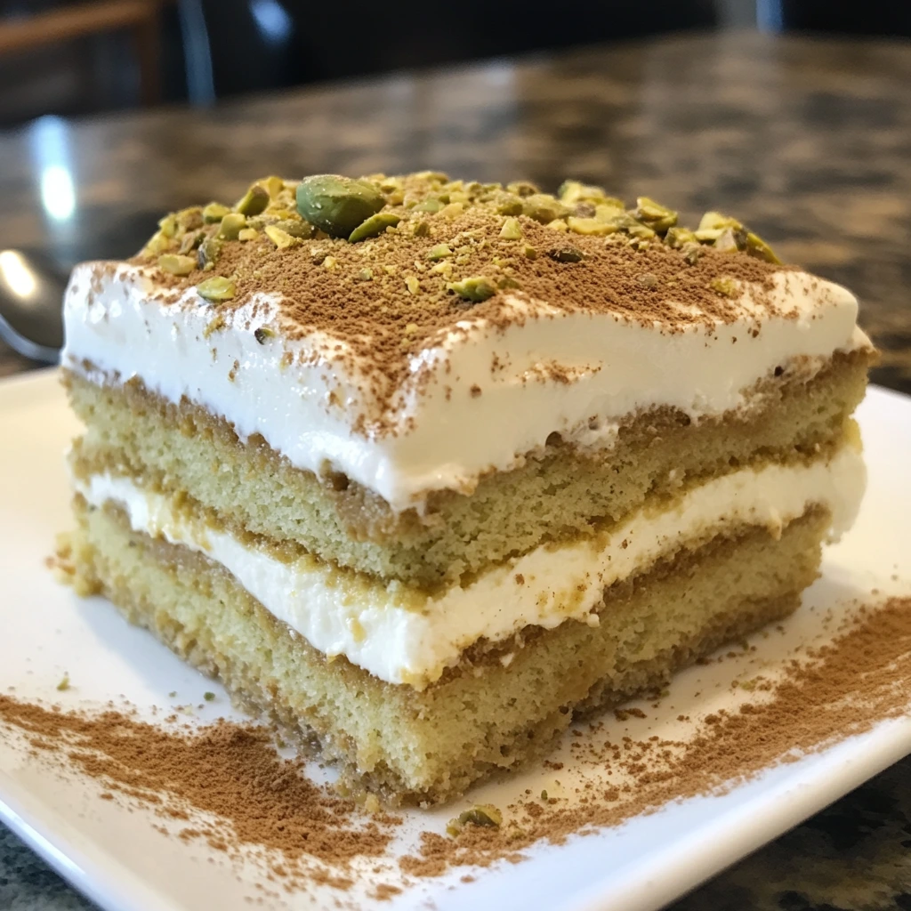 Pistachio Tiramisu