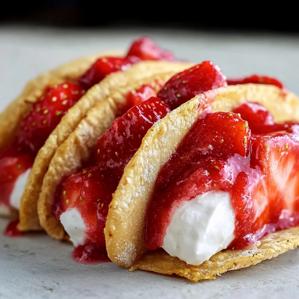 Strawberry Cheesecake Tacos