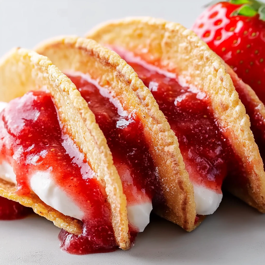 Strawberry Cheesecake Tacos