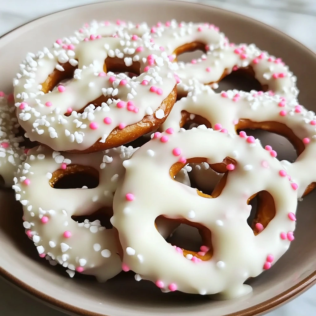 White Chocolate Covered Pretzels