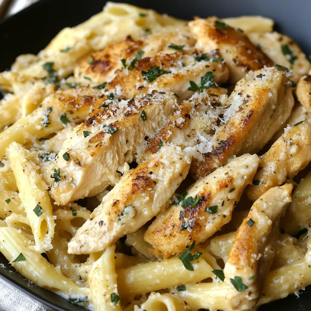 Garlic Parmesan Chicken Pasta