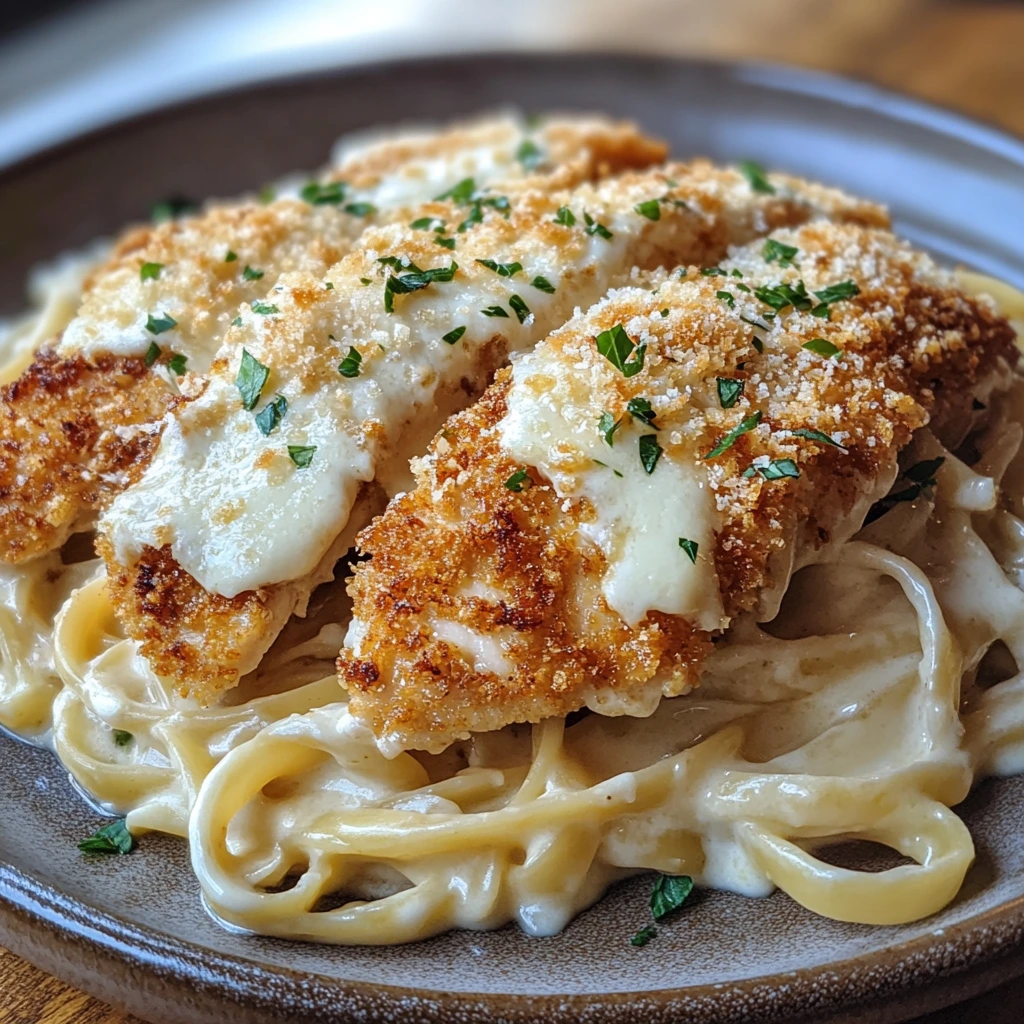 Chicken Parmesan Alfredo