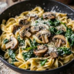 Mushroom and Spinach Pasta Recipe