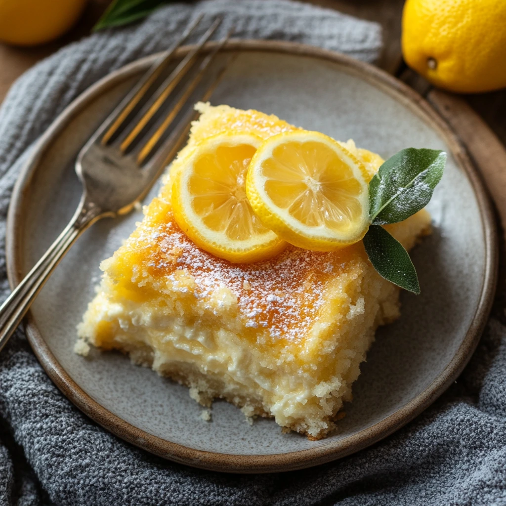 lemon cream cheese dump cake 1