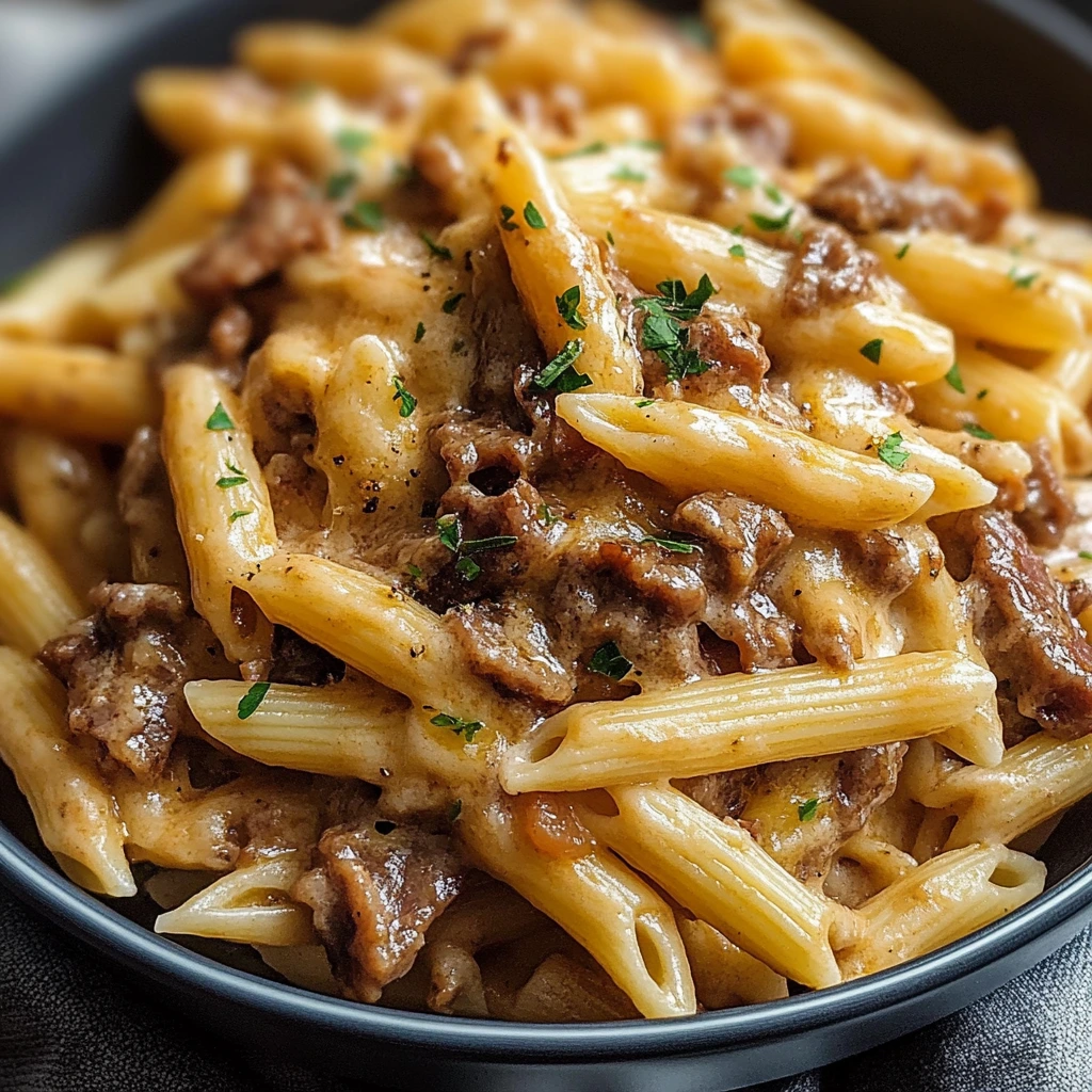 Philly Cheesesteak Pasta
