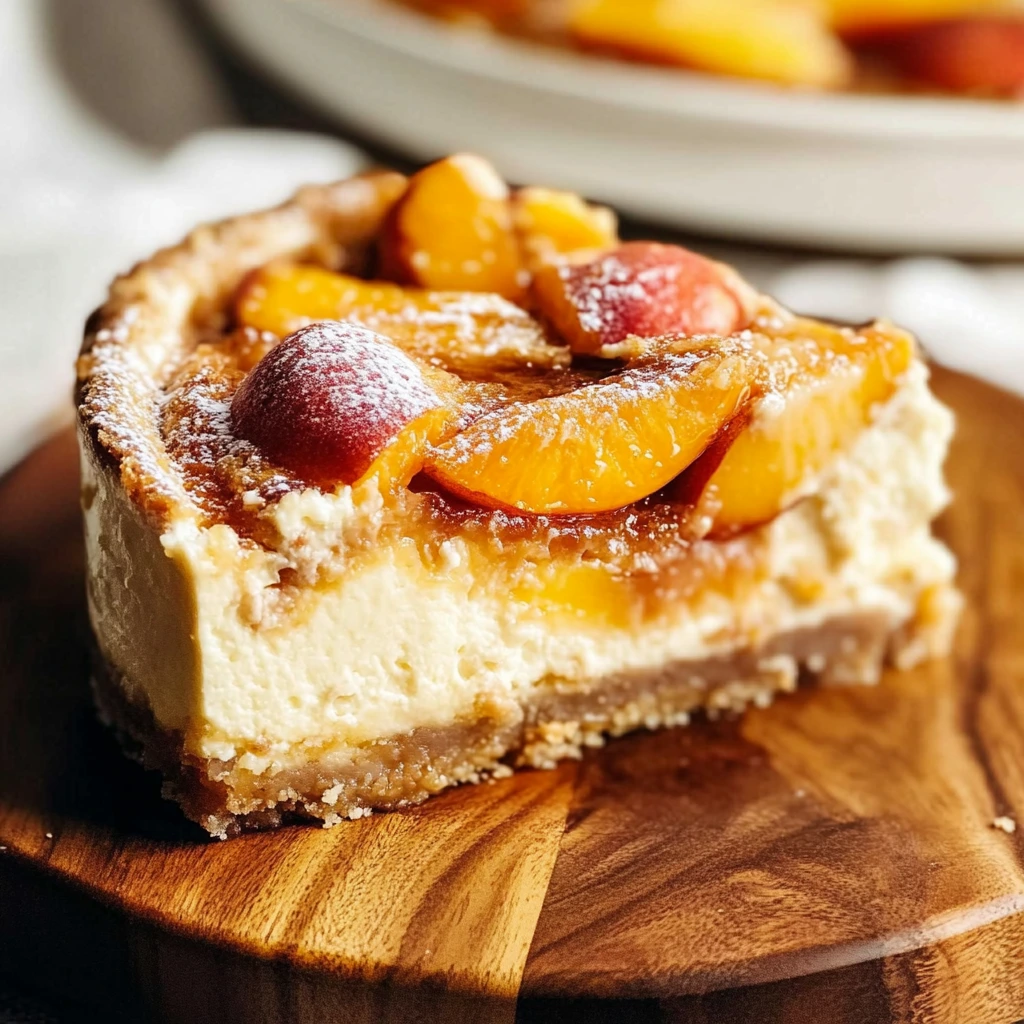 Peach Cobbler Cheesecake