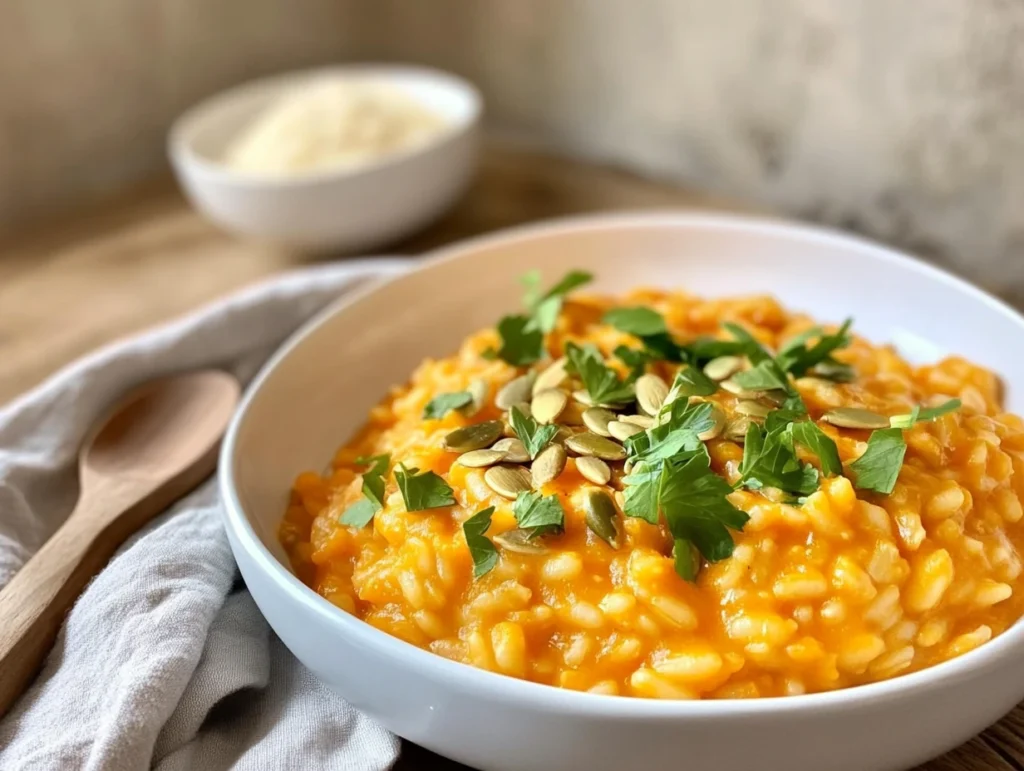 pumpkin risotto beans