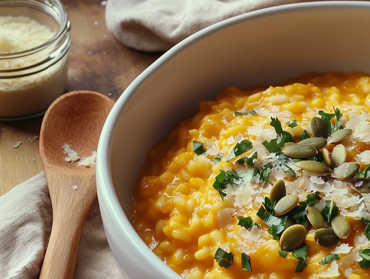 pumpkin risotto beans