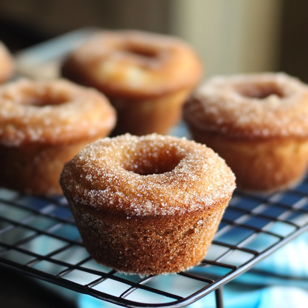 vegetarian cinnamon sugar donut muffins