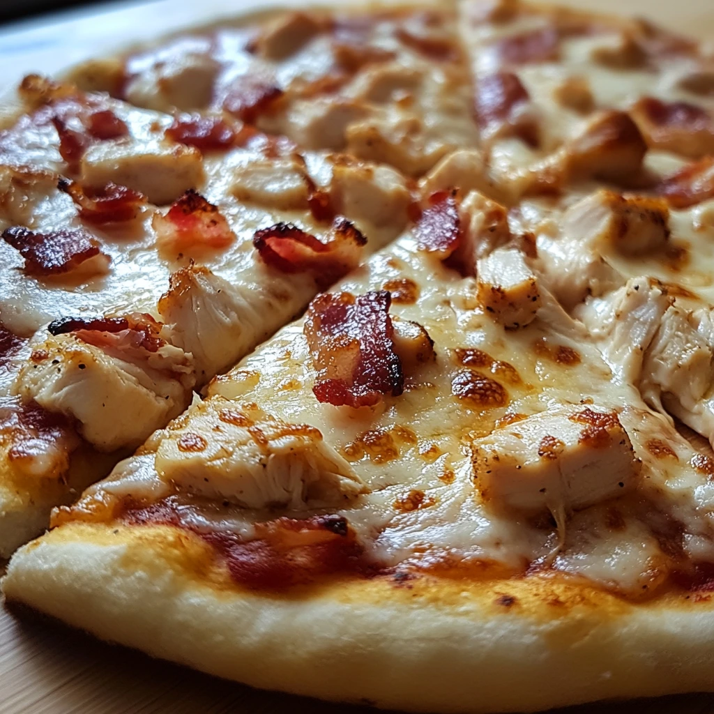 Chicken bacon ranch pizza