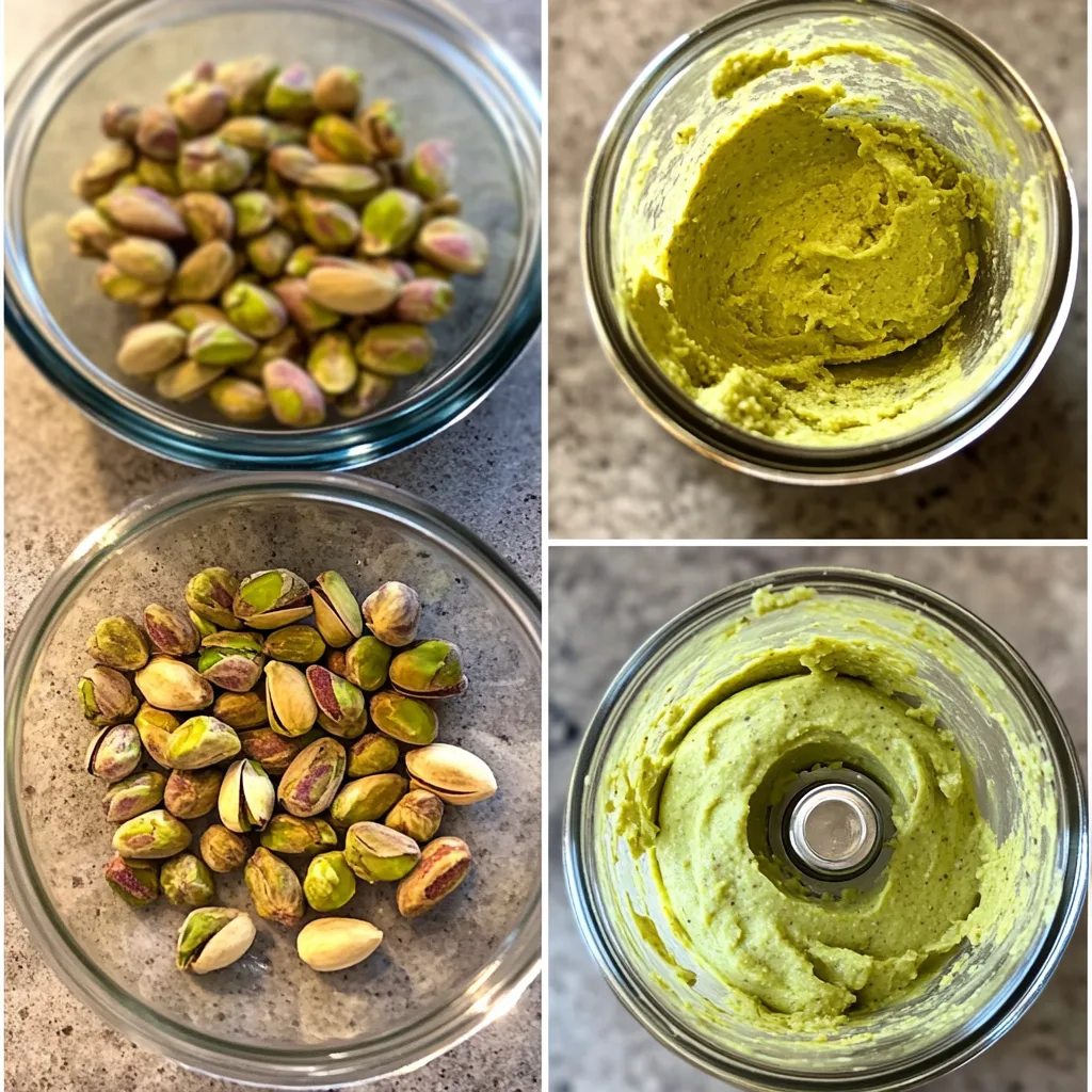 steps to make Pistachio Cream