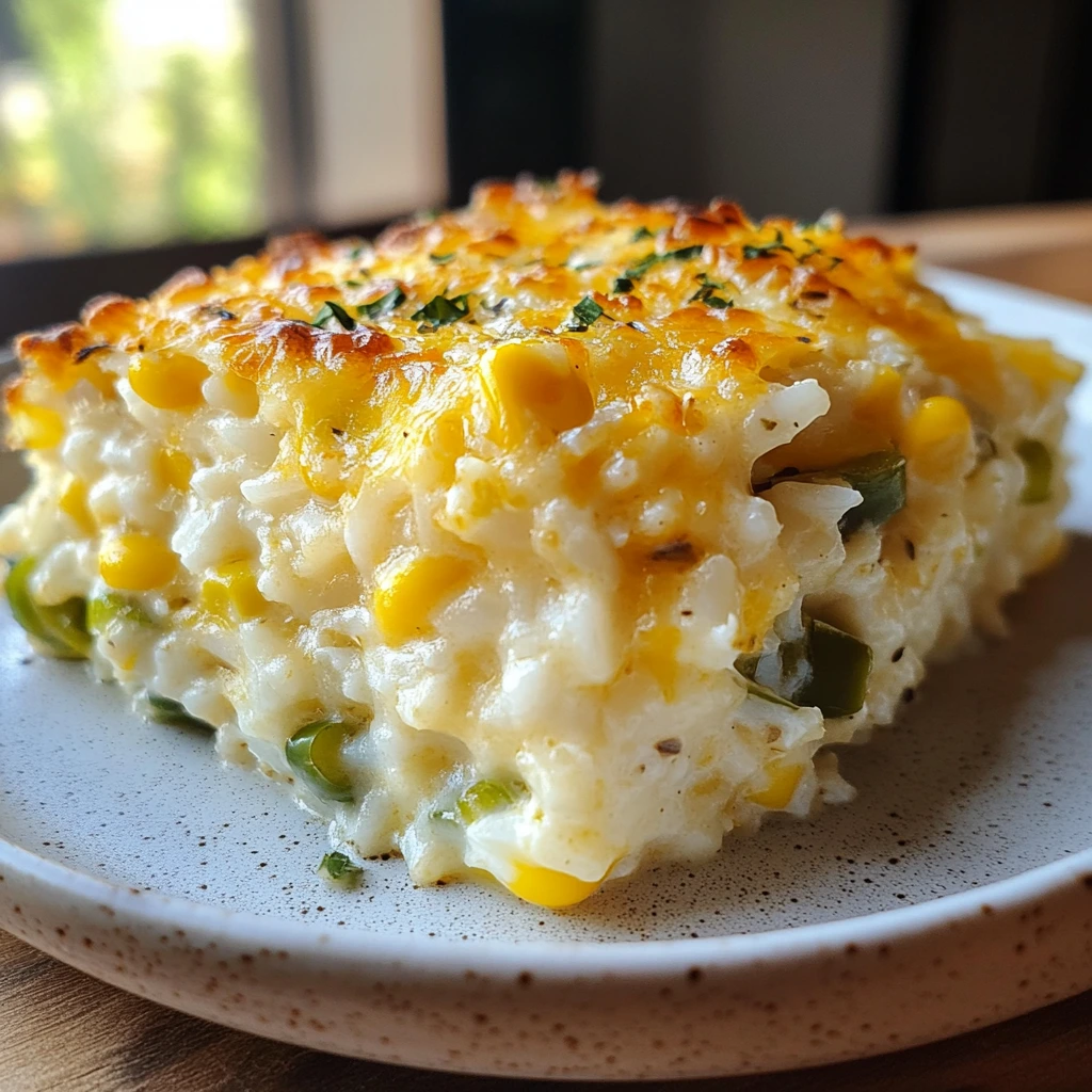 vegan jalapeno cheese rice casserole