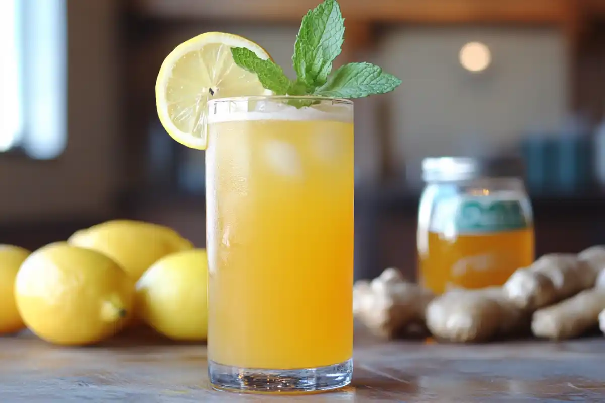 Mounjaro recipe for weight loss with fresh lemon, ginger, and apple cider vinegar